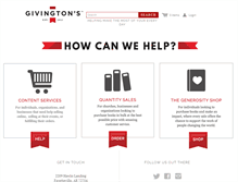 Tablet Screenshot of givingtons.com